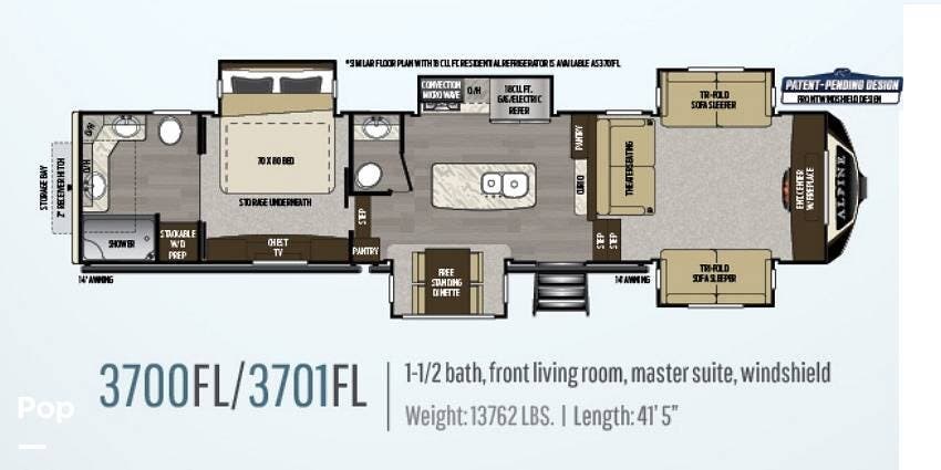 Used 2019 Keystone Alpine 3700FL available in Clayton, Delaware