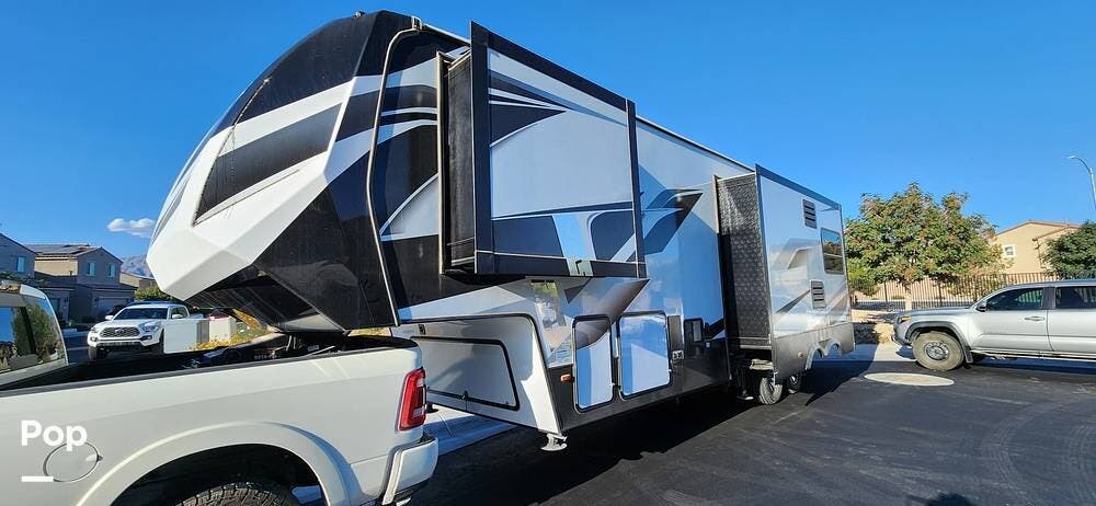 2022 Voltage Triton 3351 - Toy Hauler by Dutchmen from Pop RVs in North Las Vegas, Nevada