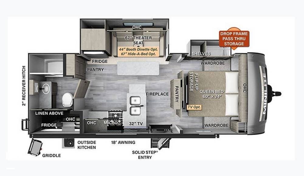 2023 Mini Lite 2513S by Rockwood from Pop RVs in Montgomery, Texas