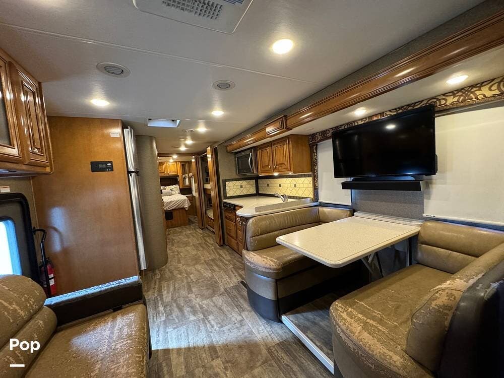 2016 Thor Motor Coach Palazzo 33.3 - Used Diesel Pusher For Sale by Pop RVs in Menifee, California features Slideout, Leveling Jacks, Air Conditioning, Awning, Generator