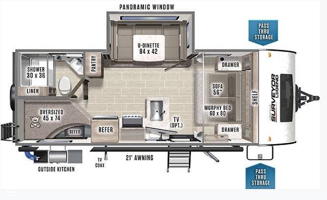 Used 2022 Forest River Surveyor 240BHLE available in Lake Wales, Florida