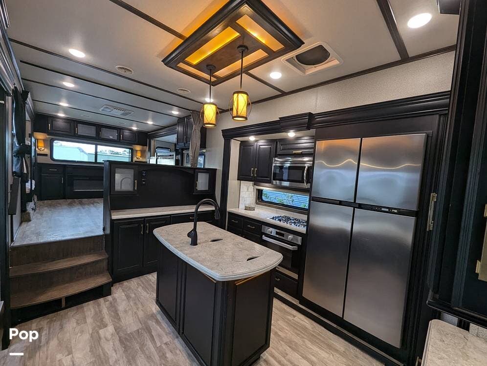 2019 Grand Design Solitude 375RES - Used Fifth Wheel For Sale by Pop RVs in Bradenton, Florida features Air Conditioning, Awning, Leveling Jacks, Slideout