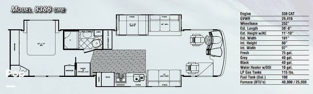 2004 Gulf Stream Crescendo 8386 - Used Diesel Pusher For Sale by Pop RVs in Richmond, Kentucky features Awning, Air Conditioning, Slideout, Leveling Jacks, Generator