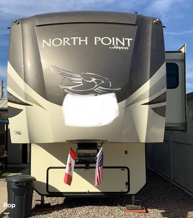 2018 Jayco North Point 387RDFS - Used Fifth Wheel For Sale by Pop RVs in Apache Junction, Arizona features Air Conditioning, Leveling Jacks, Awning, Slideout