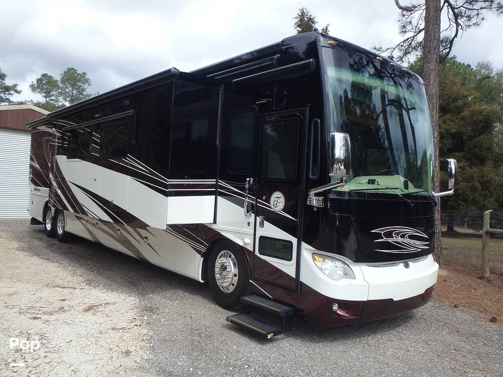 2014 Tiffin Allegro Bus 45LP - Used Diesel Pusher For Sale by Pop RVs in Seminole, Alabama features Slideout, Awning, Generator, Air Conditioning, Leveling Jacks