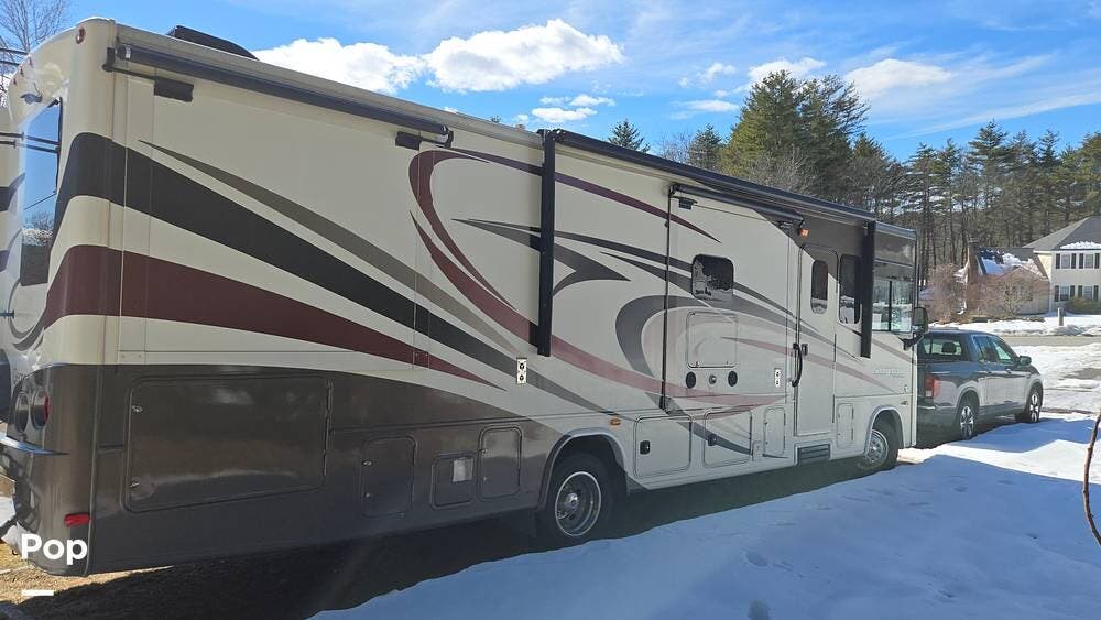 2016 Forest River Georgetown 328TS - Used Class A For Sale by Pop RVs in Pelham, New Hampshire features Air Conditioning, Slideout, Leveling Jacks, Generator, Awning