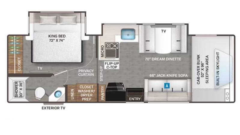 2019 Thor Motor Coach Quantum KW29 - Used Class C For Sale by Pop RVs in Newton, New Jersey features Slideout, Air Conditioning, Generator, Awning