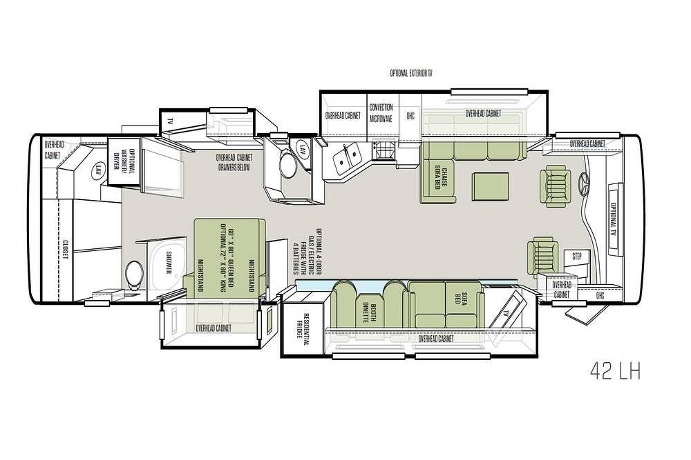 2014 Tiffin Phaeton 42LH - Used Diesel Pusher For Sale by Pop RVs in Cleveland, Georgia features Air Conditioning, Awning, Slideout, Generator, Leveling Jacks