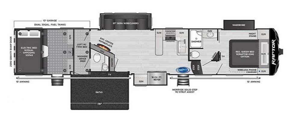 2021 Raptor 429 by Keystone from Pop RVs in Columbia, New Jersey
