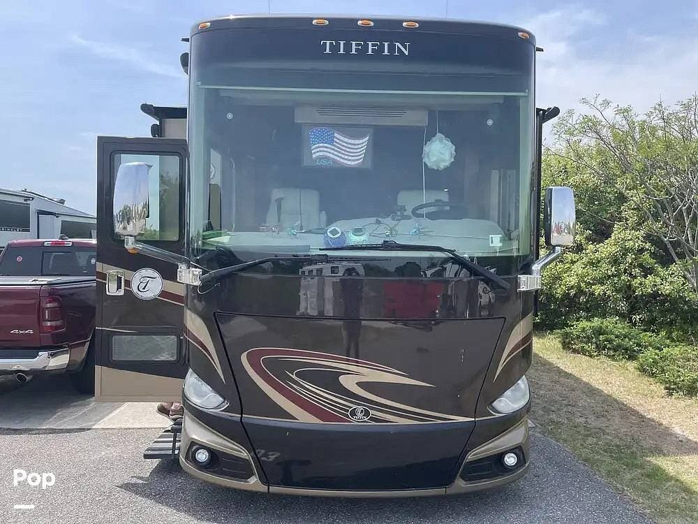 2016 Tiffin Phaeton 44 OH - Used Diesel Pusher For Sale by Pop RVs in Chesapeake, Virginia features Air Conditioning, Generator, Leveling Jacks, Slideout, Awning