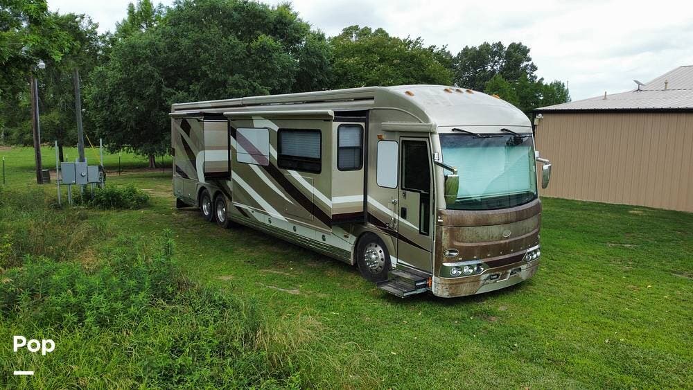 2008 American Coach American Heritage 45B - Used Diesel Pusher For Sale by Pop RVs in Keachi, Louisiana features Awning, Generator, Slideout, Air Conditioning, Leveling Jacks
