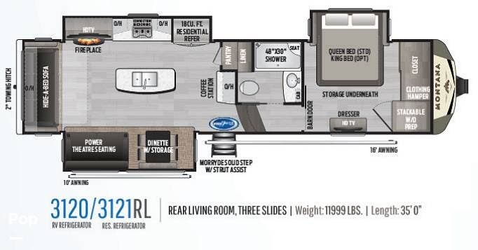2020 Montana 3120RL by Keystone from Pop RVs in Iva, South Carolina