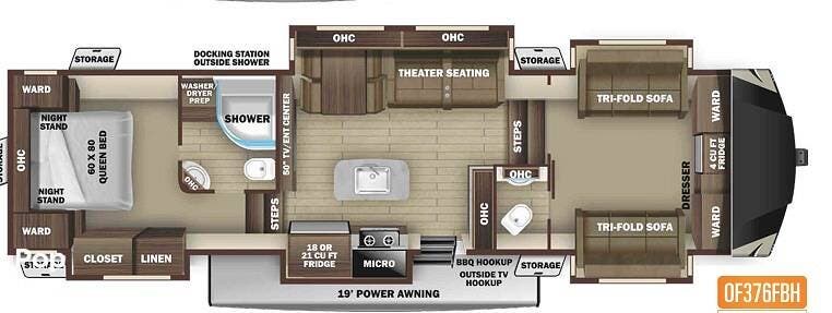 2021 Open Range 376FBH by Highland Ridge from Pop RVs in Holden, Missouri