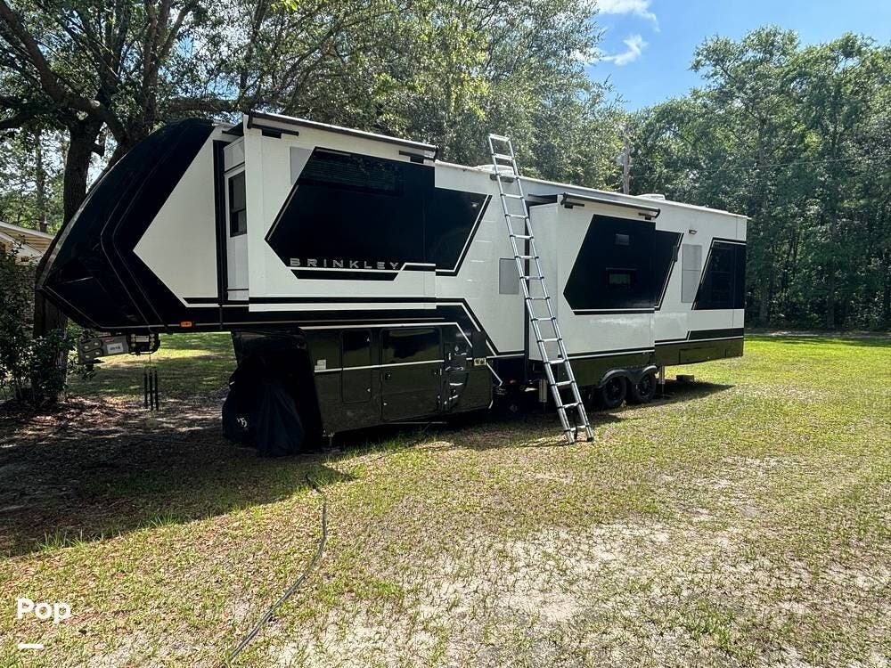 2024 Miscellaneous Brinkley G 3500 - Used Toy Hauler For Sale by Pop RVs in Bonneau, South Carolina features Awning, Slideout, Air Conditioning, Leveling Jacks, Generator