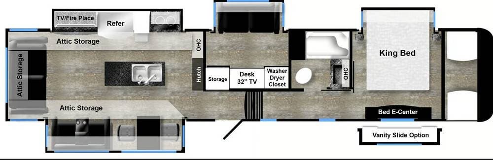 2018 Luxe Gold 41GMD - Used Fifth Wheel For Sale by Pop RVs in Lakeside, California features Awning, Leveling Jacks, Air Conditioning, Slideout