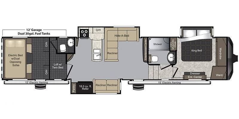 Used 2015 Keystone Raptor 425TS available in Lapeer, Michigan