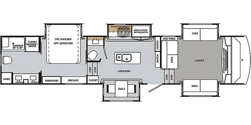 Used 2019 Forest River Cardinal Luxury 3700FLX available in Grayling, Michigan