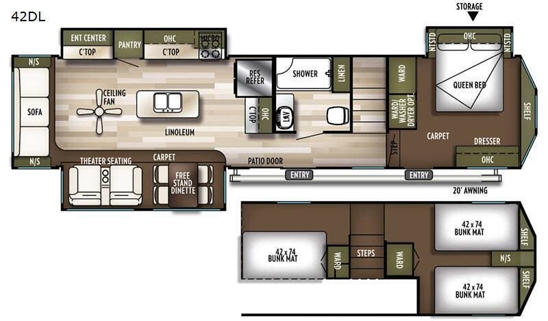 2022 Wildwood Grand Lodge 42DL by Forest River from Pop RVs in New Ipswich, New Hampshire