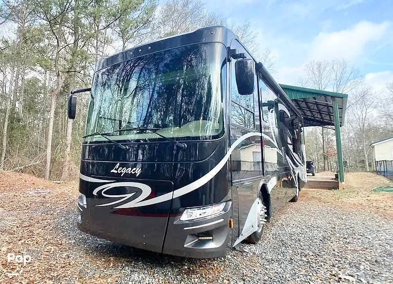 2018 Forest River Legacy 340BH - Used Diesel Pusher For Sale by Pop RVs in Port Saint Joe, Florida features Generator, Slideout, Awning, Leveling Jacks, Air Conditioning