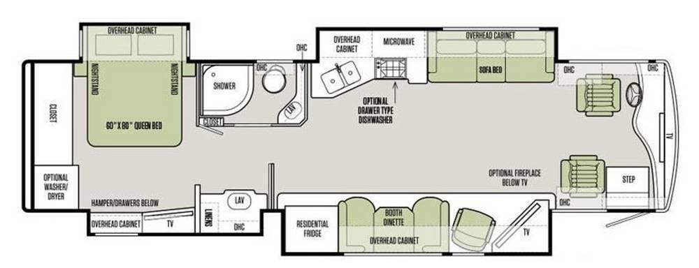2016 Tiffin Phaeton 36GH - Used Diesel Pusher For Sale by Pop RVs in Dade City, Florida features Awning, Leveling Jacks, Generator, Air Conditioning, Slideout