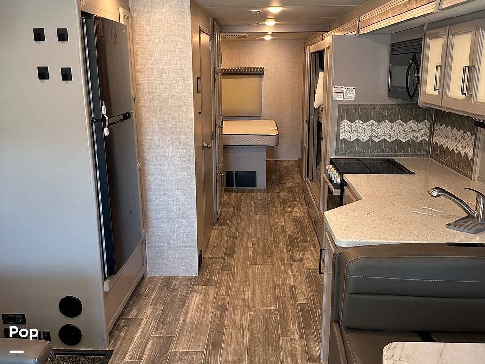 2023 Thor Motor Coach Hurricane 34J - Used Class A For Sale by Pop RVs in Roseville, California features Air Conditioning, Slideout, Generator, Leveling Jacks, Awning