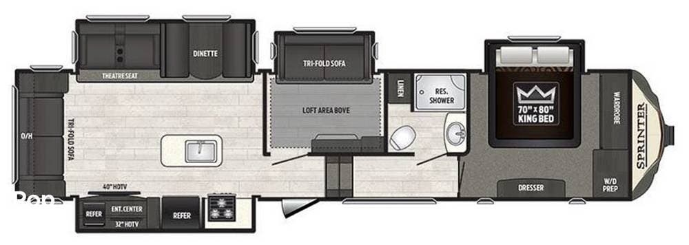 2019 Sprinter 3570FWLFT by Keystone from Pop RVs in San Diego, California