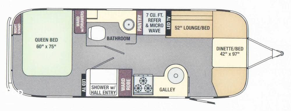 2017 Flying Cloud Airstream  25 Rear Bed by Airstream from Pop RVs in Vista, California