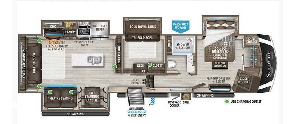 Used 2022 Grand Design Solitude 378MBS available in Golden Valley, Arizona