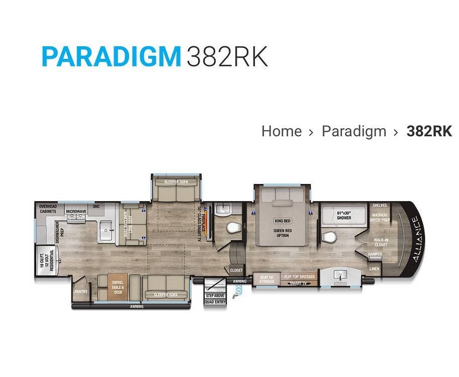 Used 2024 Alliance RV Paradigm 382RK available in South Bend, Indiana