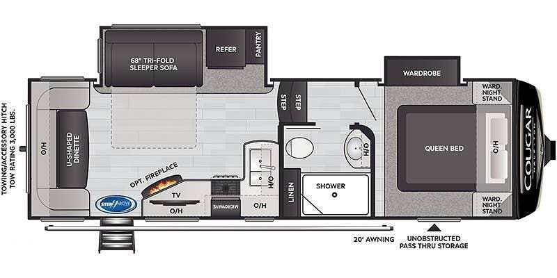 2022 Cougar 24RDS by Keystone from Pop RVs in Seffner, Florida