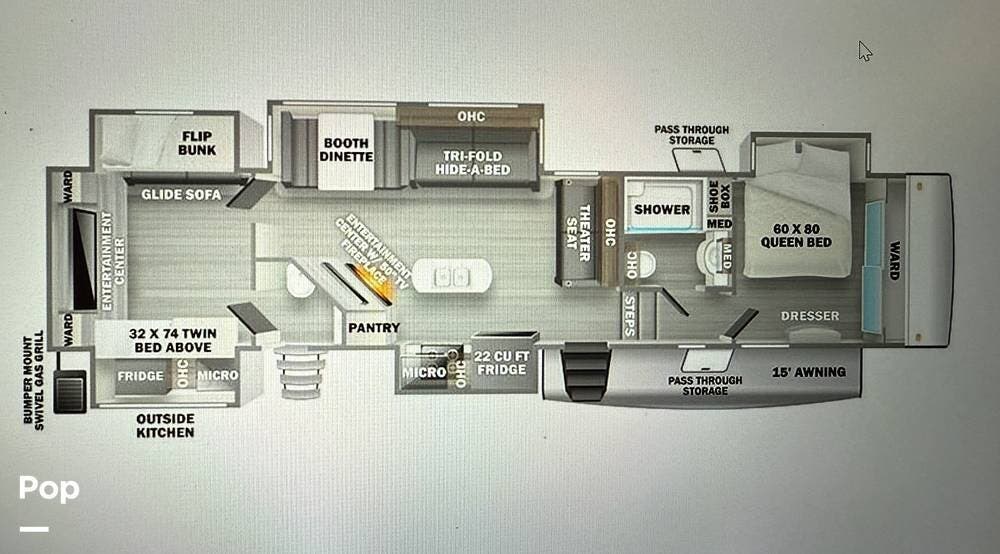 Used 2022 Forest River Sandpiper 384QBOK available in Coatesville, Indiana