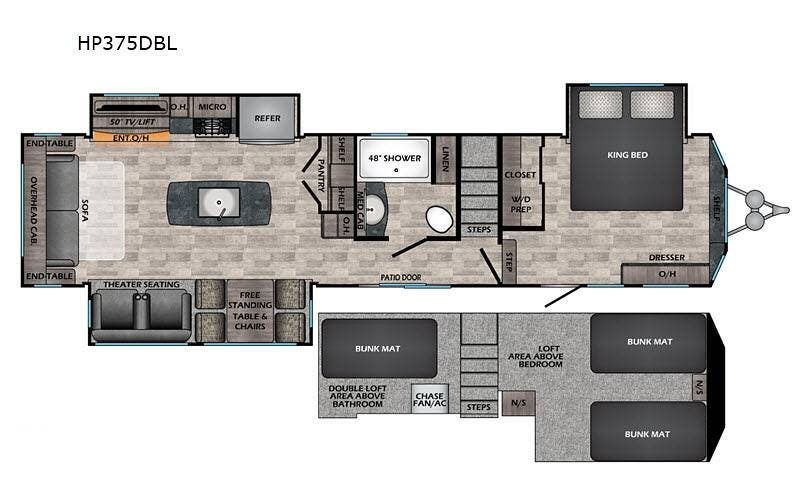 2020 Hampton HP-375DBL by CrossRoads from Pop RVs in Jacksonville, Florida