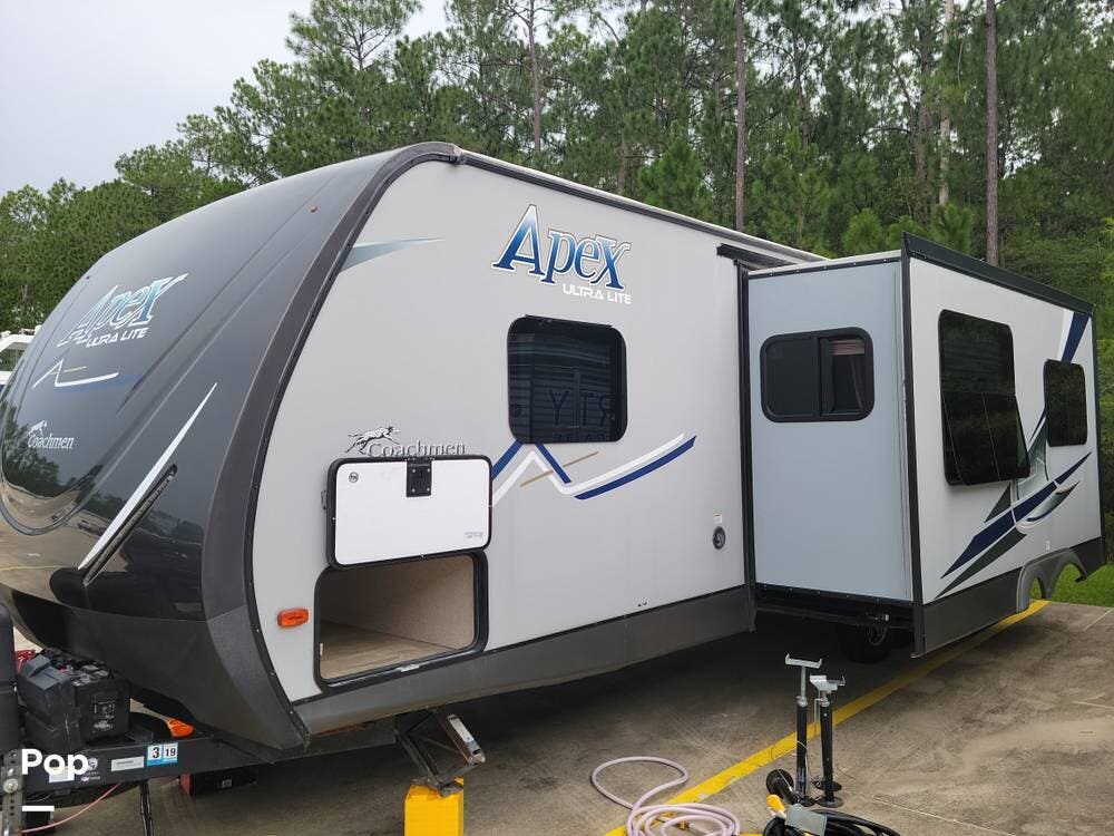 2019 Coachmen Apex 287BHSS - Used Travel Trailer For Sale by Pop RVs in Mandeville, Louisiana features Air Conditioning, Awning, Leveling Jacks, Slideout