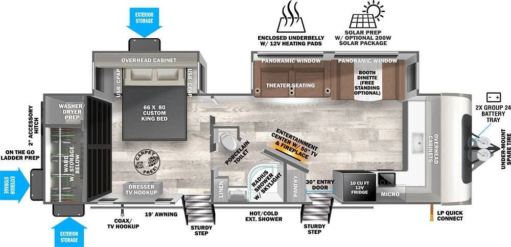 Used 2023 Forest River Wildwood 270FKS available in Walpole, Massachusetts