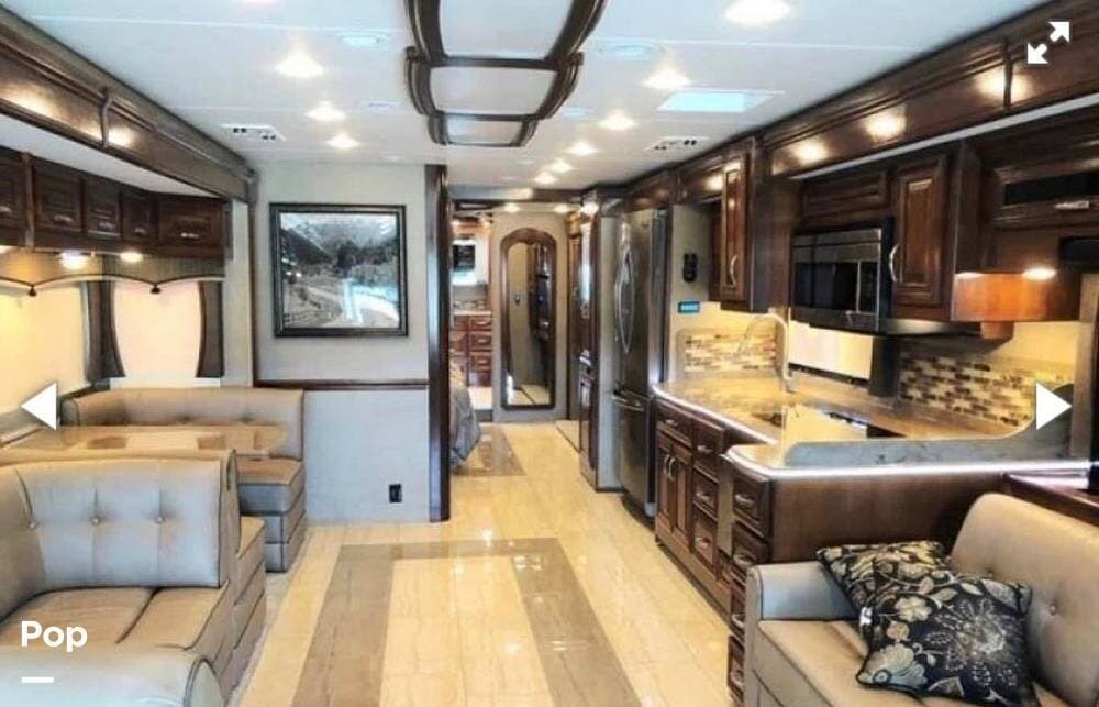 2018 Forest River Berkshire XLT 43C - Used Diesel Pusher For Sale by Pop RVs in Olive Branch, Mississippi features Awning, Generator, Air Conditioning, Leveling Jacks, Slideout