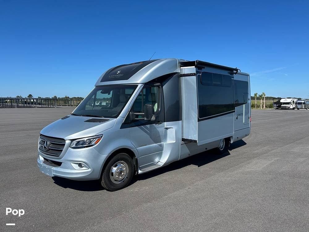 2023 Leisure Travel Unity 24MBL - Used Class B For Sale by Pop RVs in Ocala, Florida features Generator, Air Conditioning, Slideout, Awning
