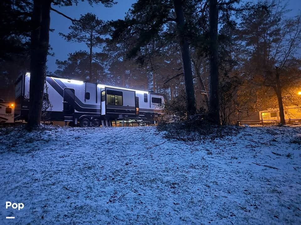 2024 Alliance RV Valor 44V14 - Used Toy Hauler For Sale by Pop RVs in Fort Gordon, Georgia features Slideout, Air Conditioning, Generator, Awning