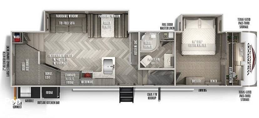 Used 2021 Forest River Wildwood 295BH available in Iowa, Louisiana