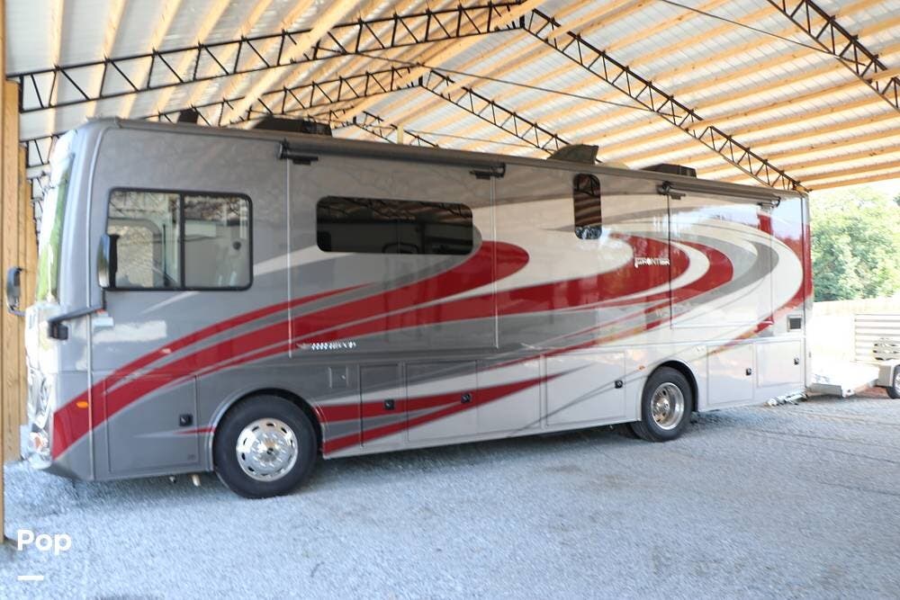 2022 Fleetwood Frontier 34GT - Used Diesel Pusher For Sale by Pop RVs in Dahlonega, Georgia features Generator, Awning, Air Conditioning, Slideout, Leveling Jacks