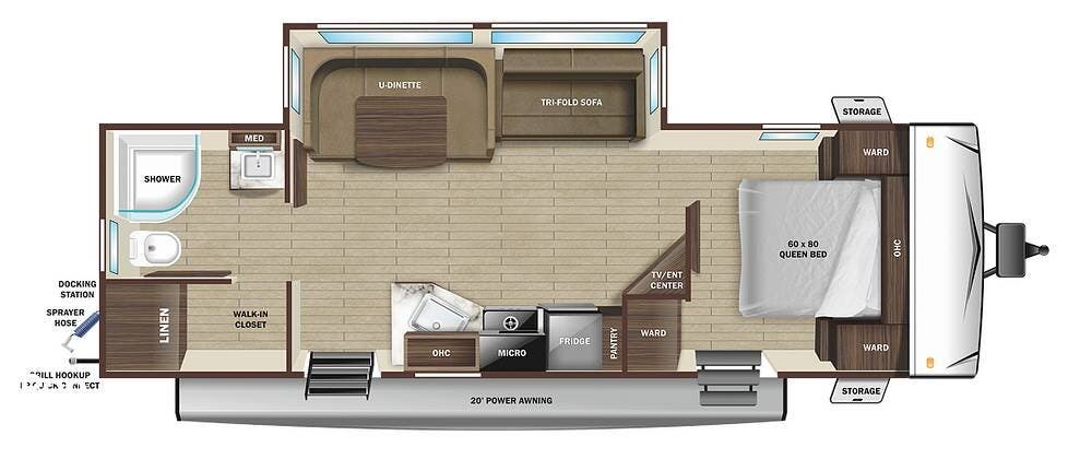 2024 Highland Ridge Range Lite 252RB - Used Travel Trailer For Sale by Pop RVs in Escondido, California features Slideout, Air Conditioning, Awning