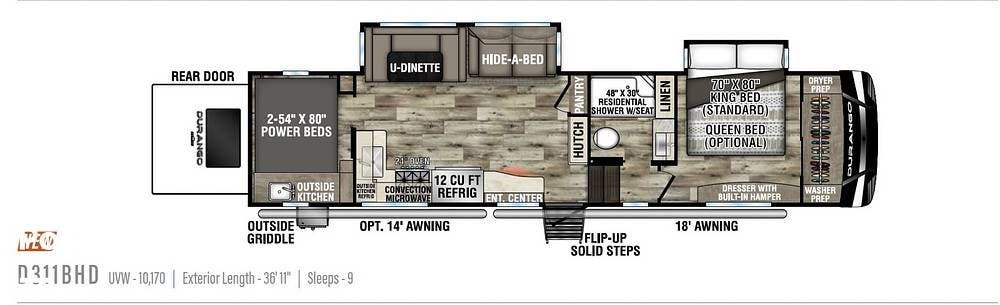 2022 Durango 311BHD by K-Z from Pop RVs in Fruita, Colorado