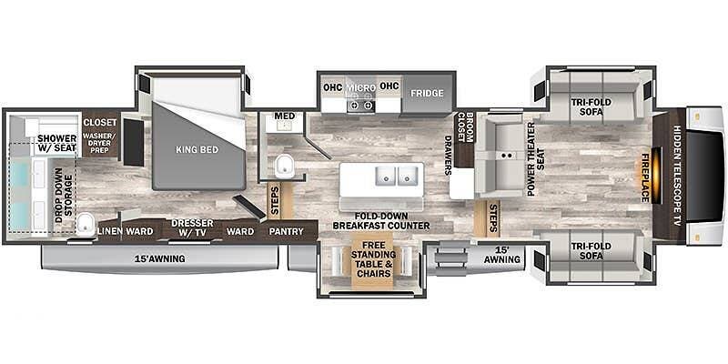Used 2024 Forest River Cedar Creek 371FL available in Gore, Oklahoma