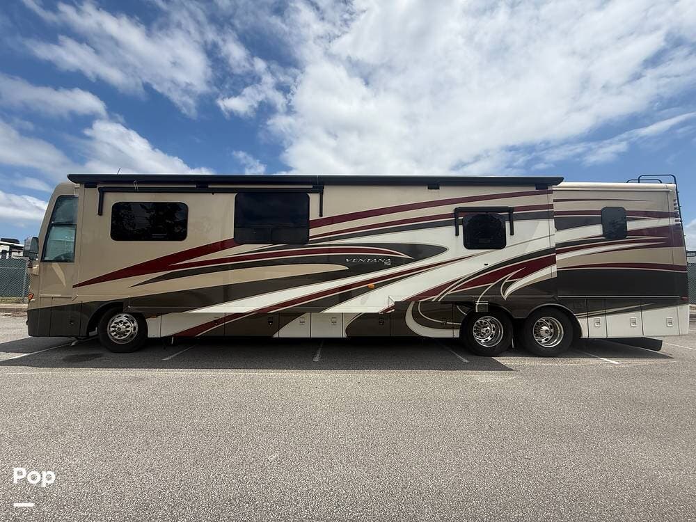 2015 Newmar Ventana 4369 - Used Diesel Pusher For Sale by Pop RVs in Jacksonville, Florida features Slideout, Leveling Jacks, Air Conditioning, Awning, Generator