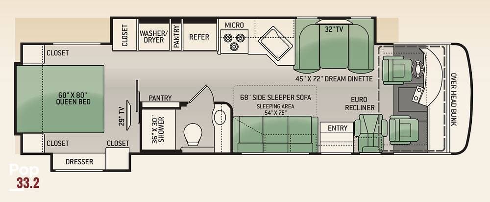 2014 Palazzo 33.2 by Thor Motor Coach from Pop RVs in Dallas, Georgia