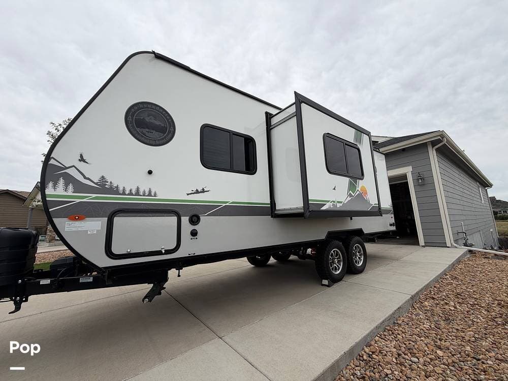 2023 Forest River No Boundaries 19.6 - Used Travel Trailer For Sale by Pop RVs in Castle Rock, Colorado features Air Conditioning, Slideout, Awning