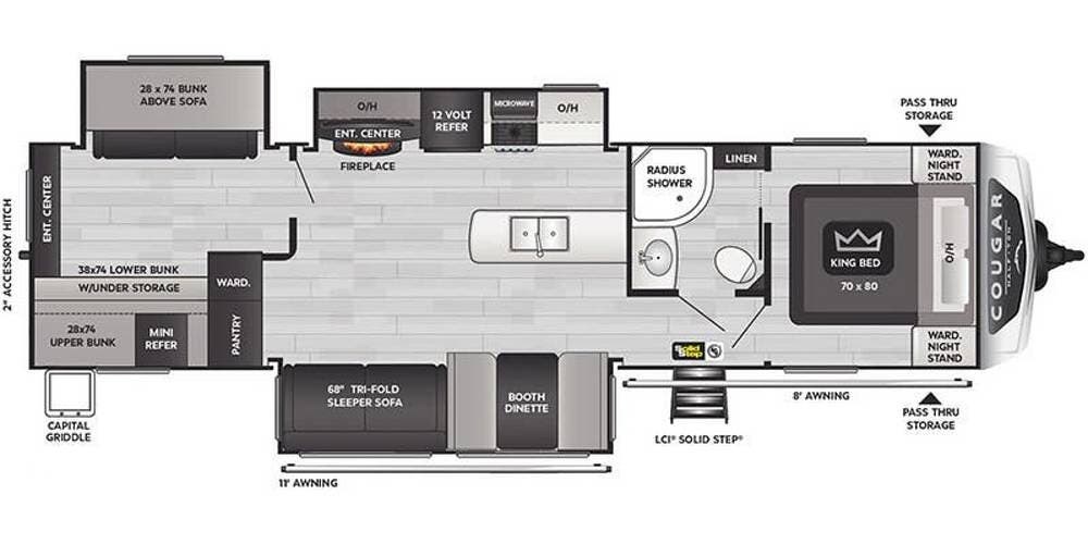 Used 2024 Keystone Cougar 34TSB available in Palm Harbor, Florida