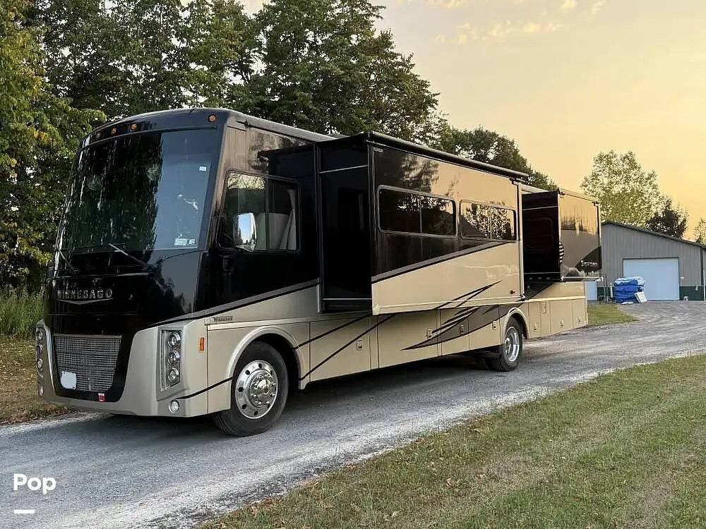 2018 Winnebago Sightseer 36Z - Used Class A For Sale by Pop RVs in Webster, New York features Awning, Slideout, Air Conditioning, Leveling Jacks, Generator