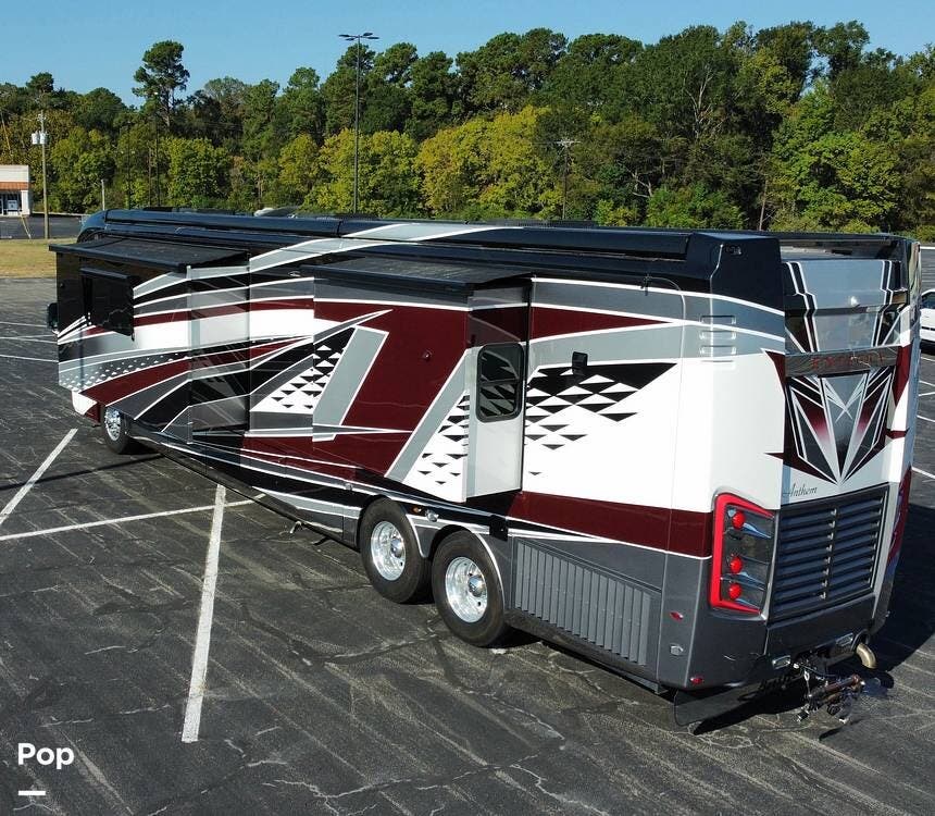 2023 Entegra Coach Anthem 44Z - Used Diesel Pusher For Sale by Pop RVs in Lufkin, Texas features Awning, Leveling Jacks, Slideout, Air Conditioning, Generator