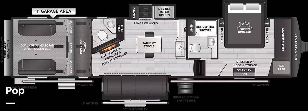 Used 2021 Keystone Fuzion 373 available in Petoskey, Michigan