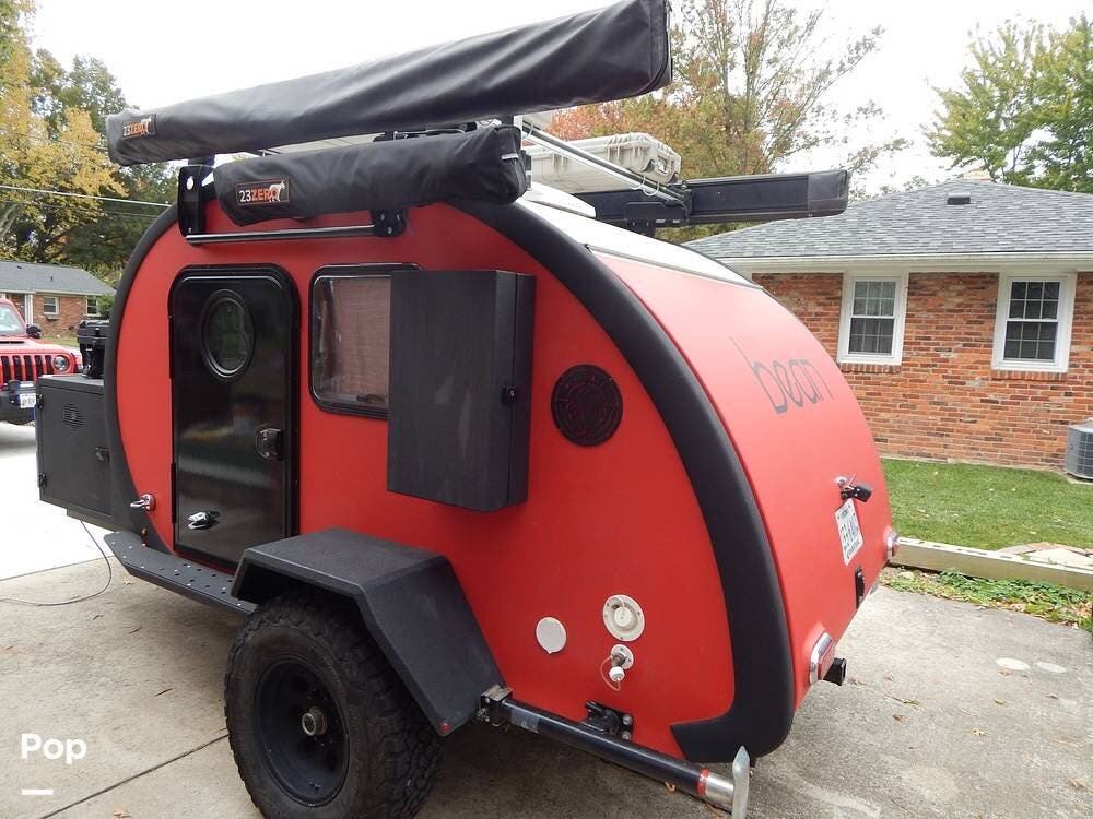 2022 Miscellaneous Bean Trailer Black Bean - Used Travel Trailer For Sale by Pop RVs in Alexandria, Virginia features Leveling Jacks, Awning